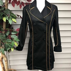 New i.ner BLACK COAT DRESS SZ L